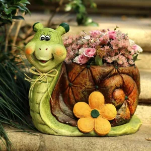 snail flower pot