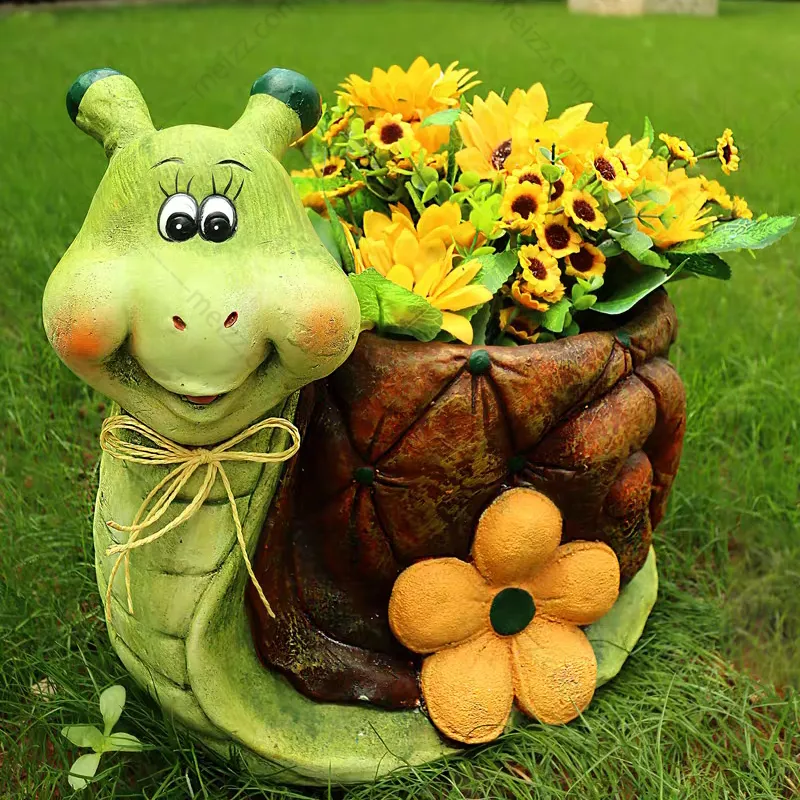 snail flower pot