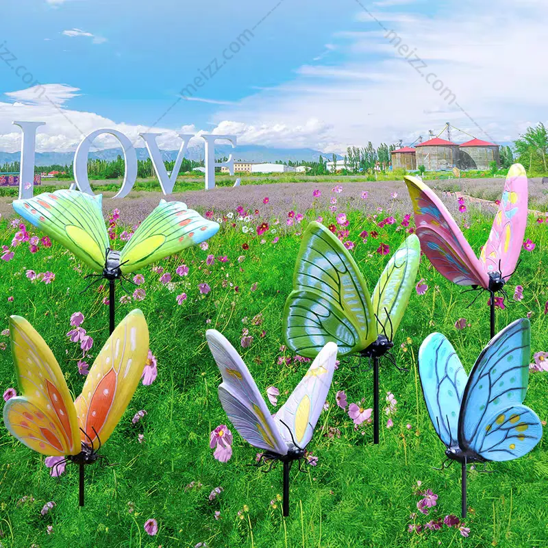 butterfly outdoor solar lights