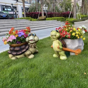turtle flower pot holder