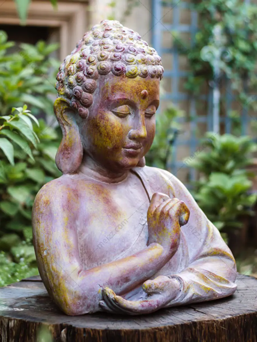 buddha bust statue