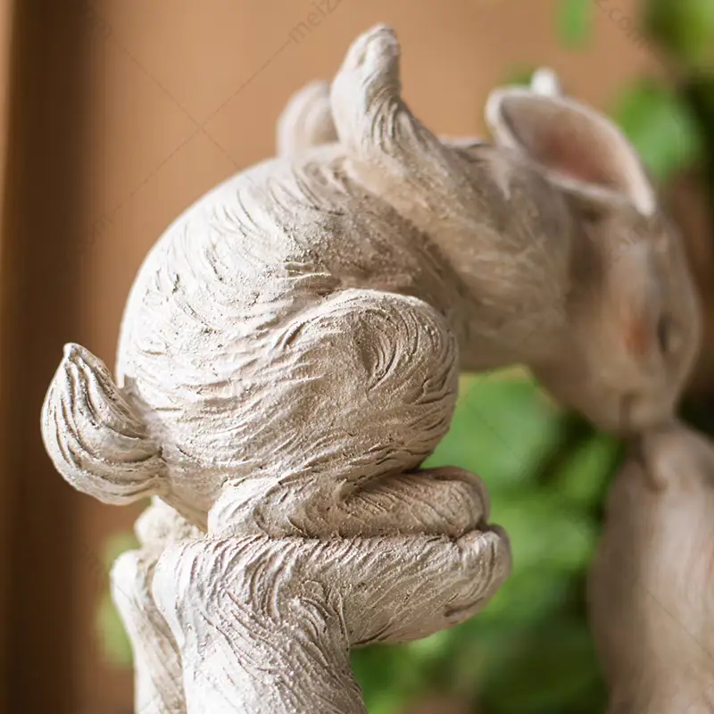 outdoor rabbit figurines