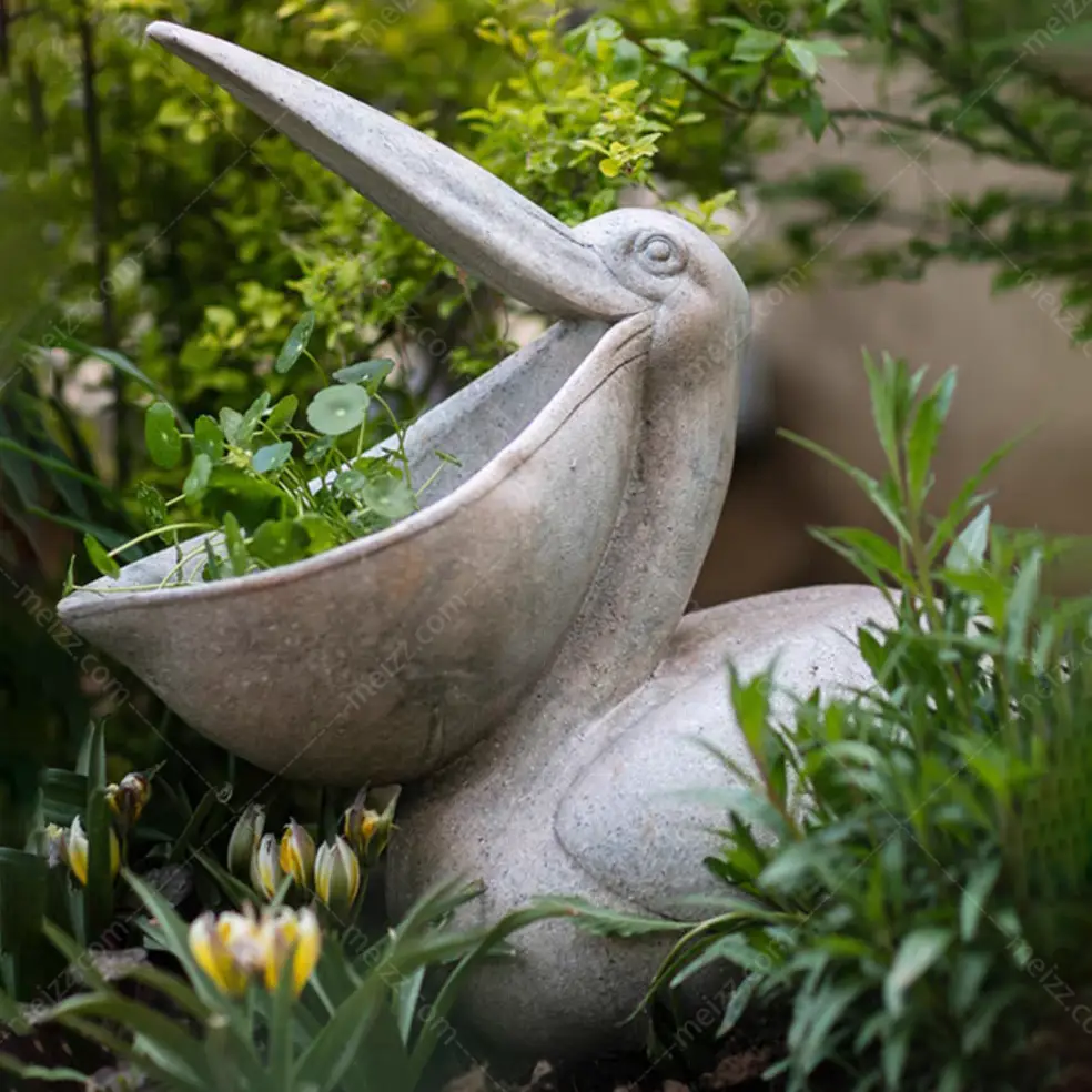 pelican flower pot