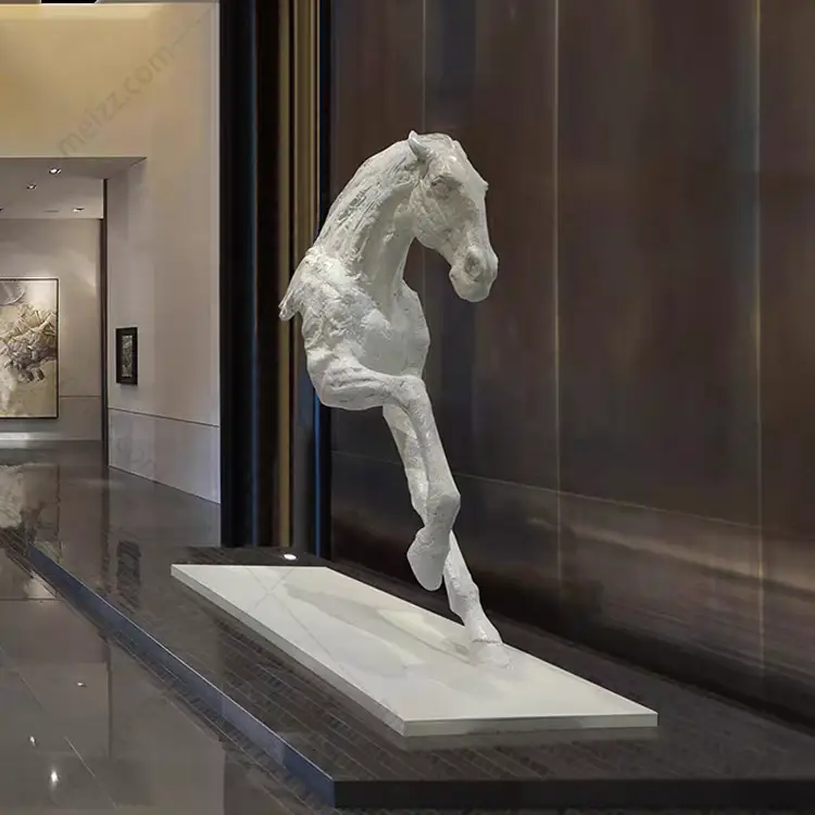 horse bust sculpture