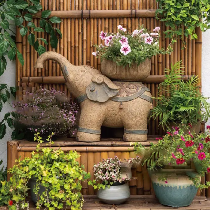 large elephant flower pot