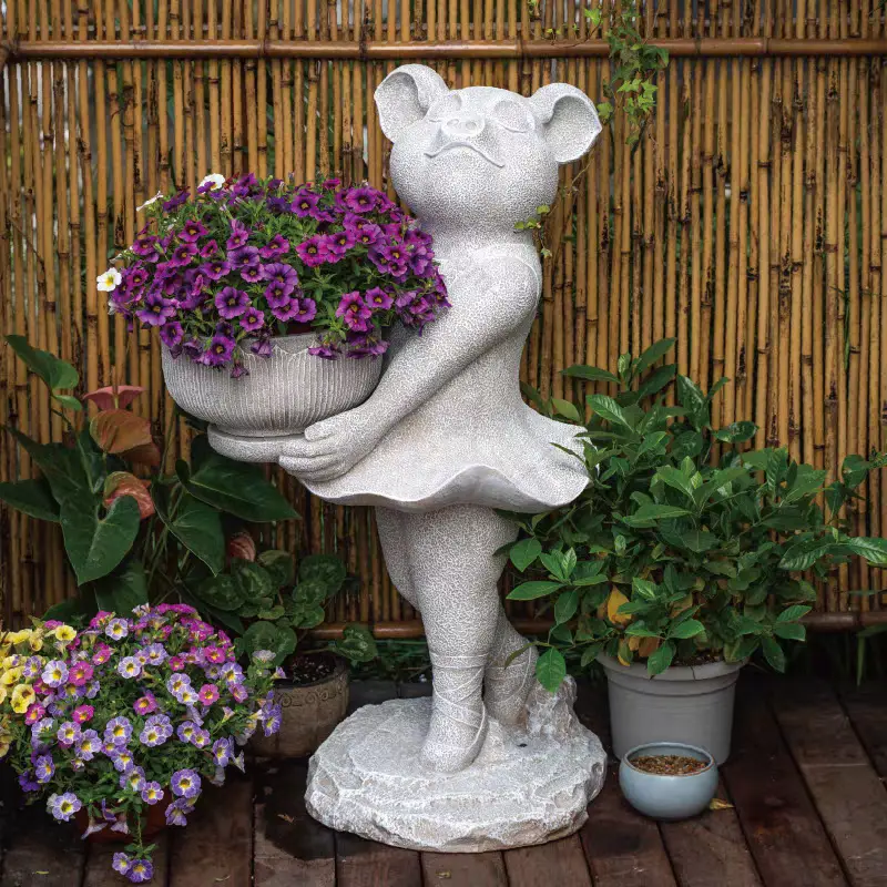 piggy flower pot
