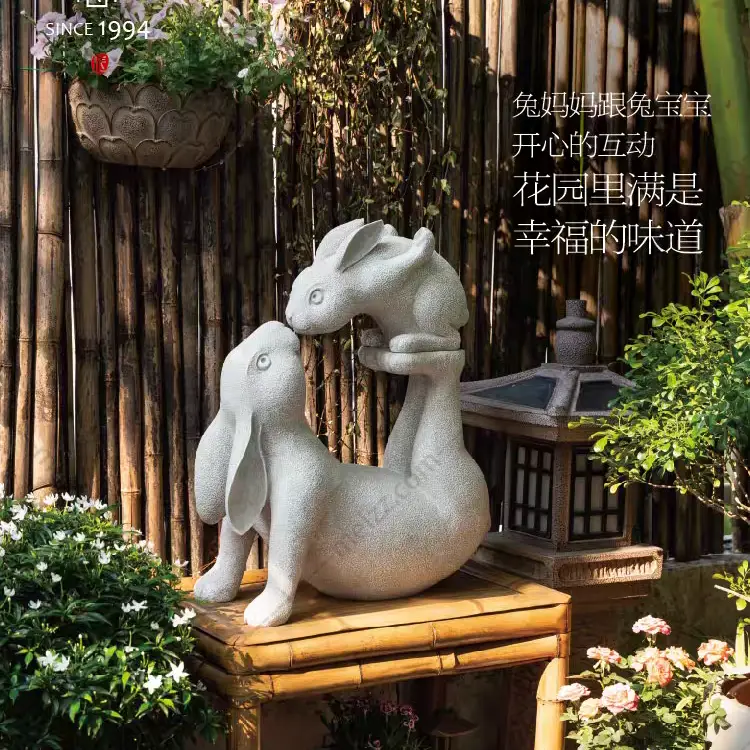 outdoor rabbit planter