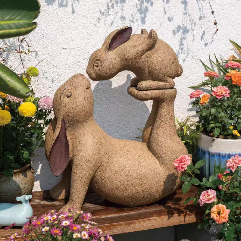 outdoor rabbit planter 