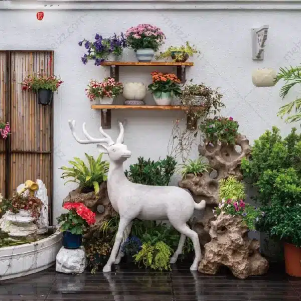 outdoor resin deer statues