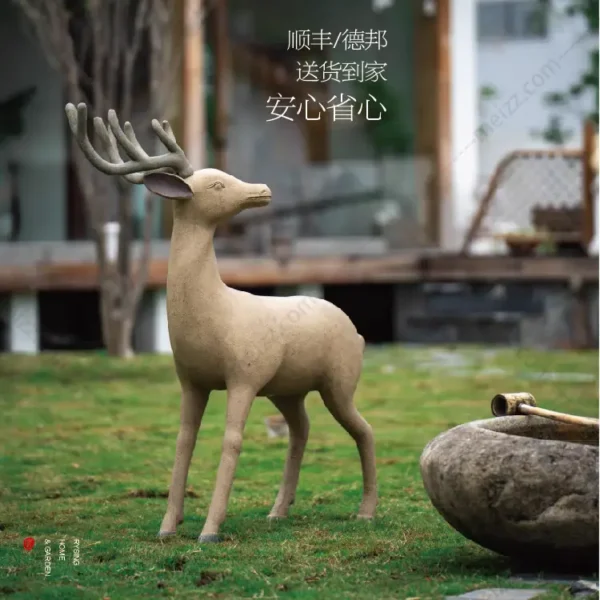 outdoor resin deer statues