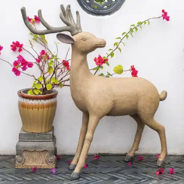 outdoor resin deer statues