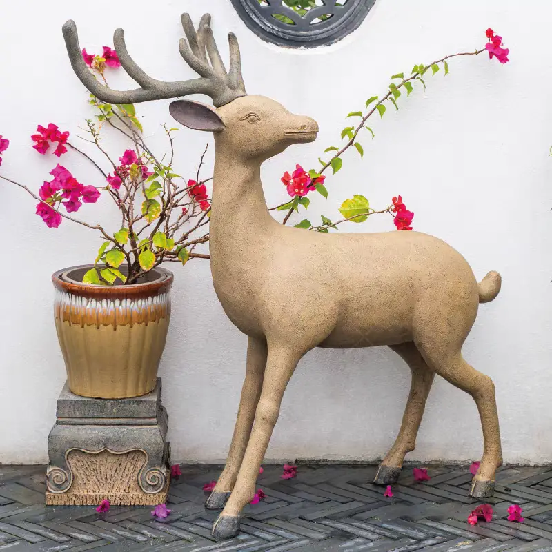 outdoor resin deer statues