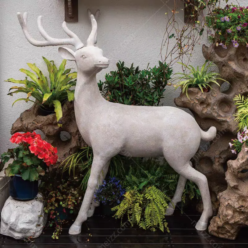 outdoor resin deer statues