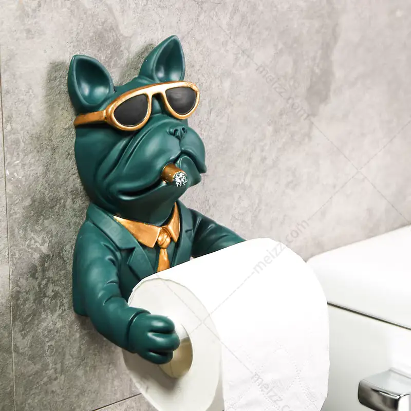French Bulldog Toilet Roll Holder