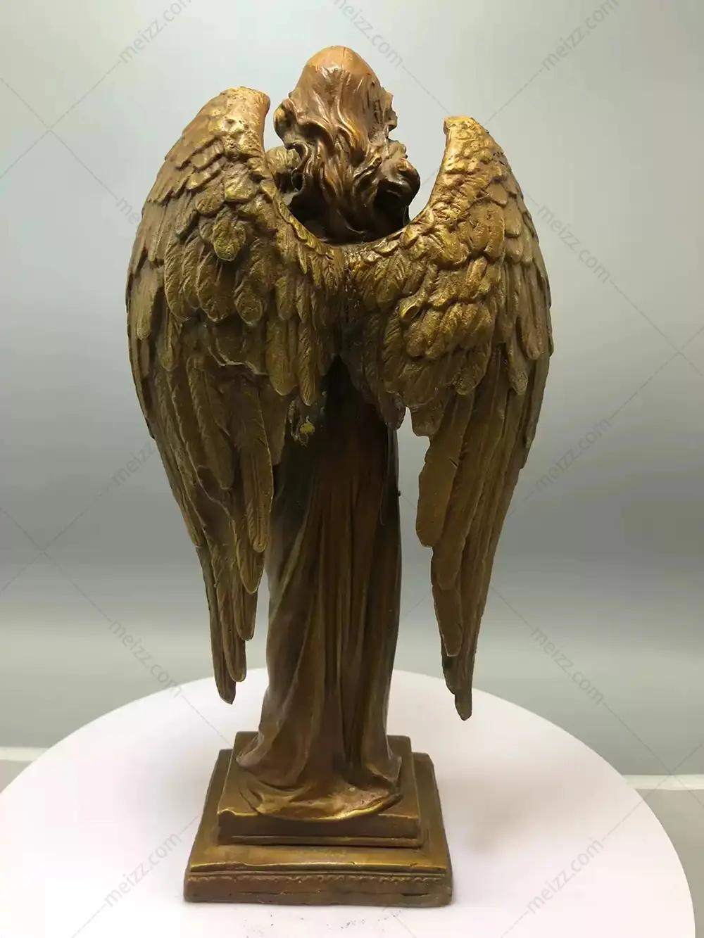 bronze guardian angel statue