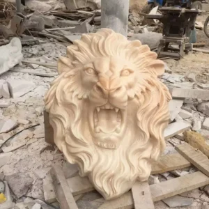 lion face wall fountain