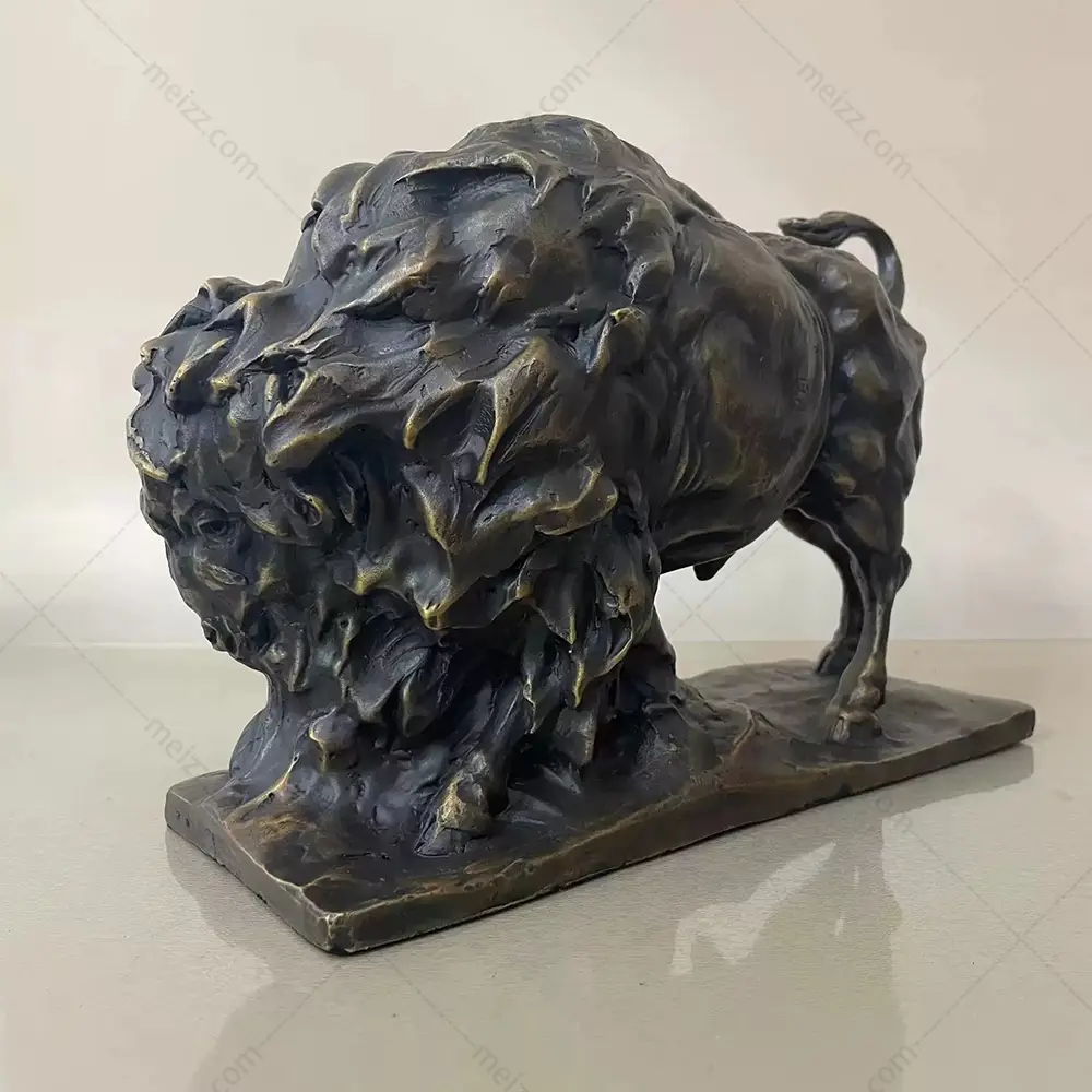 bronze bison sculpture for sale