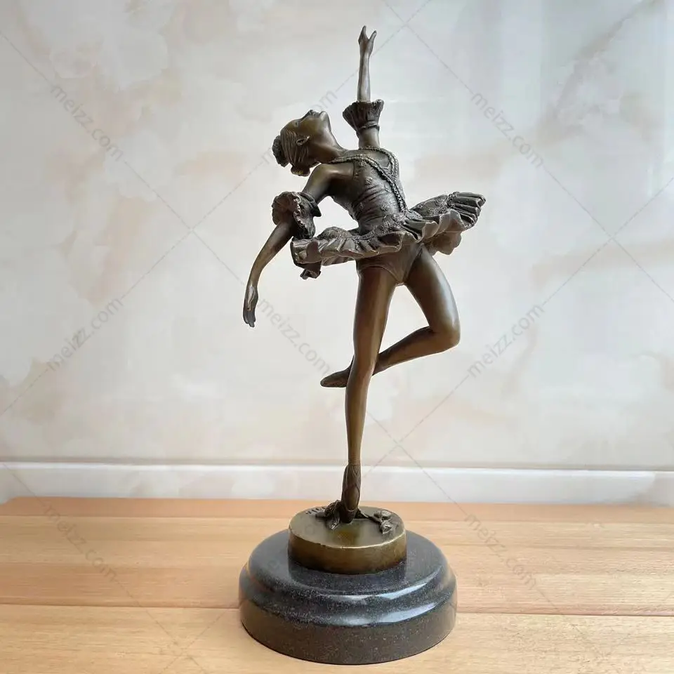 bronze ballet dancer figurines