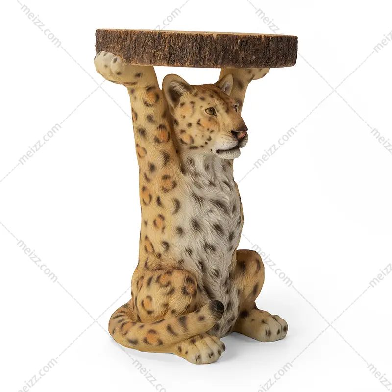 leopard accent table