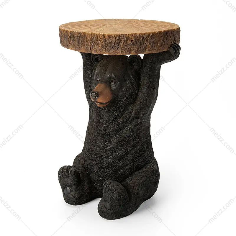 bear holding table