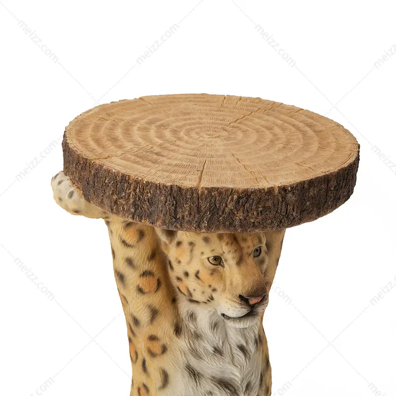 leopard accent table