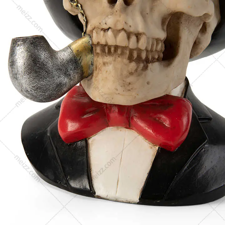 gentleman skeleton statue