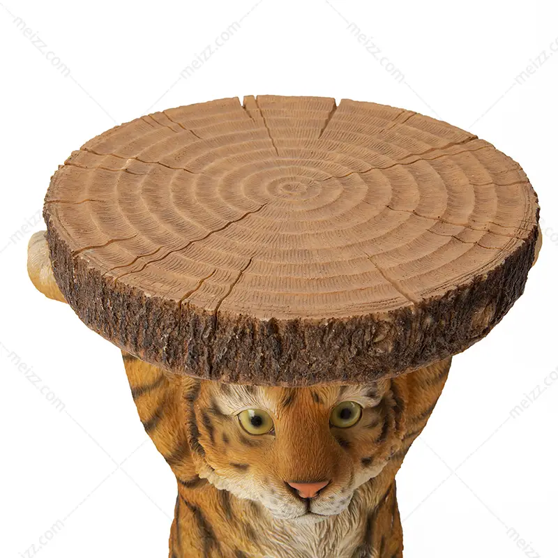 tiger end table