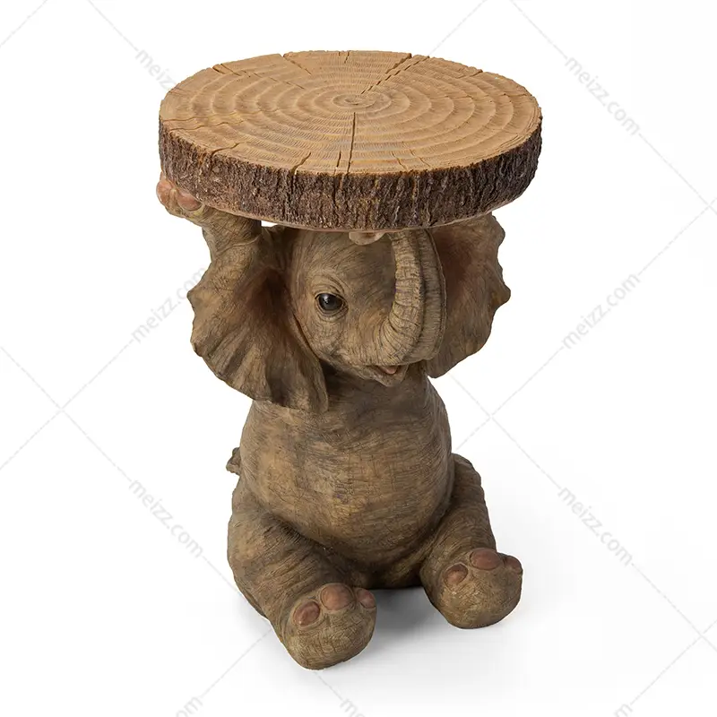 outdoor elephant side table
