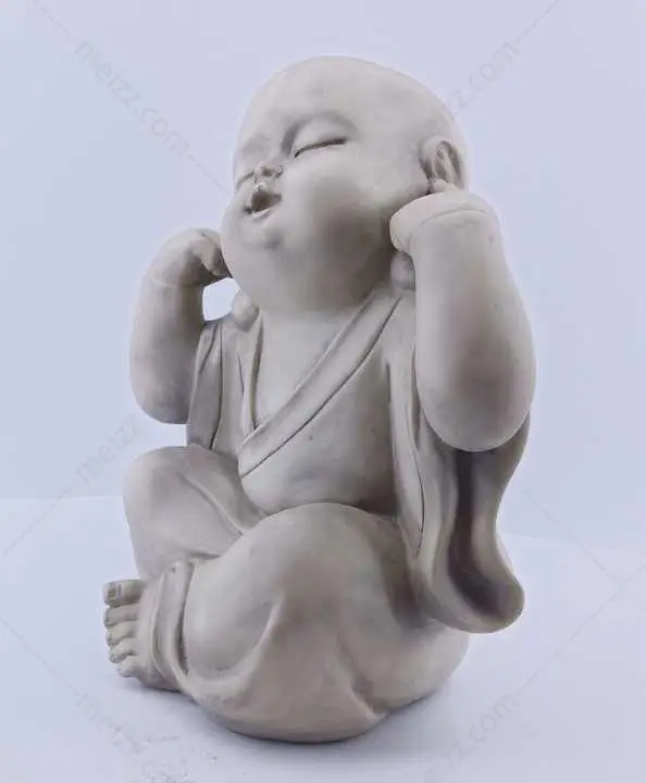 cute little monk statue