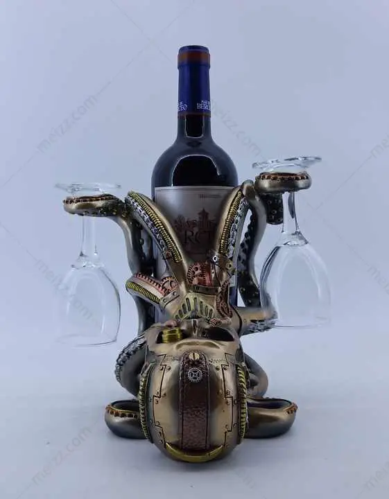 octopus wine bottle