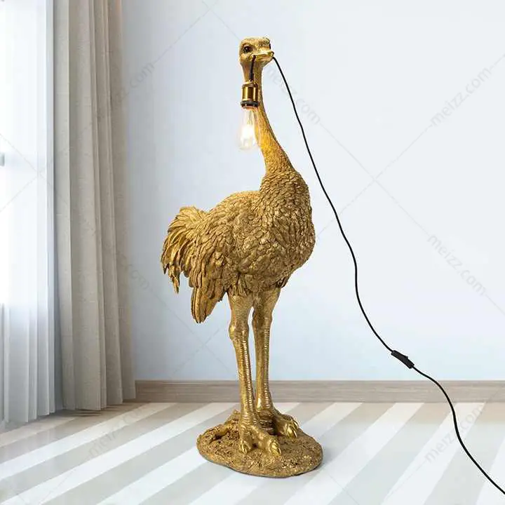 ostrich lamp floor