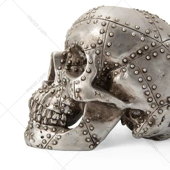 Rivet Skull Statue