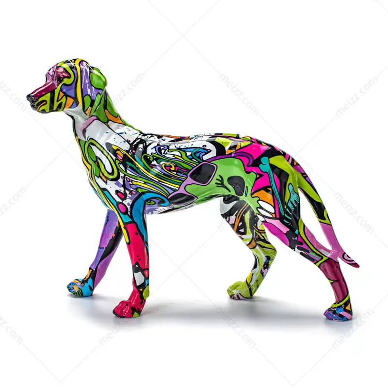 graffiti dog ornament