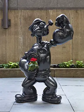 jeff koons popeye sculpture