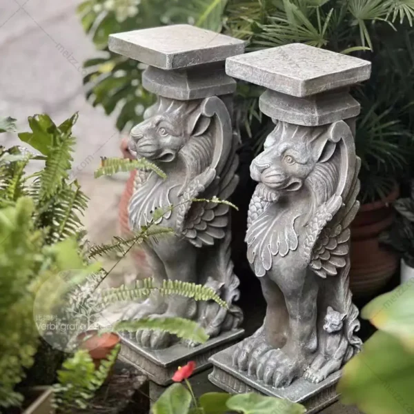 winged lion pedestal