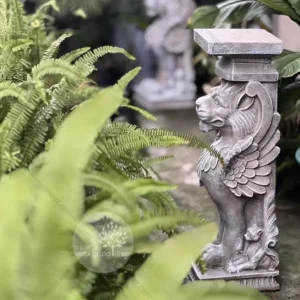 winged lion pedestal