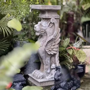 winged lion pedestal