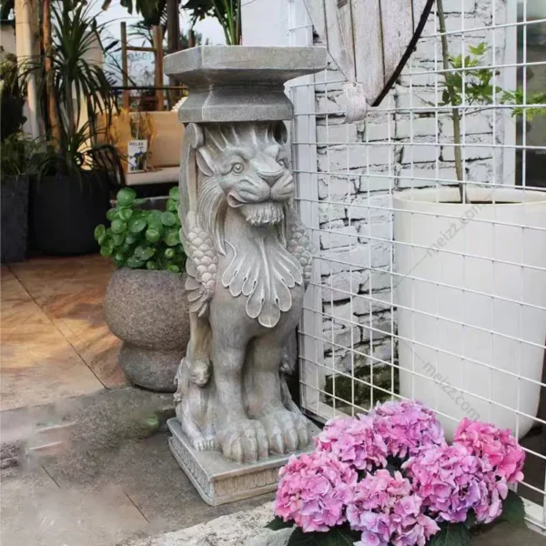 winged lion pedestal