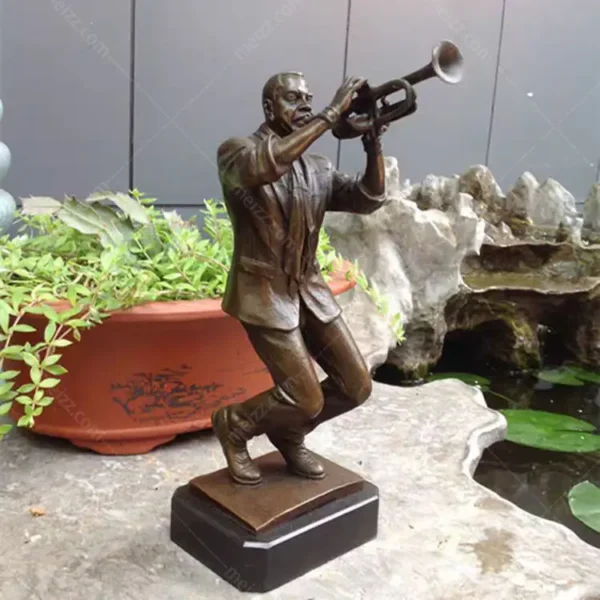 Trumpet Player Statue