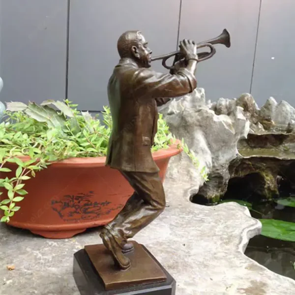 Trumpet Player Statue