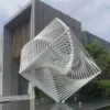 Stainless Steel Abstract Cube Sculpture