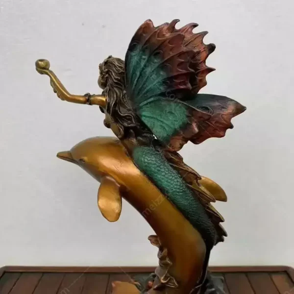 the little mermaid bronze statue