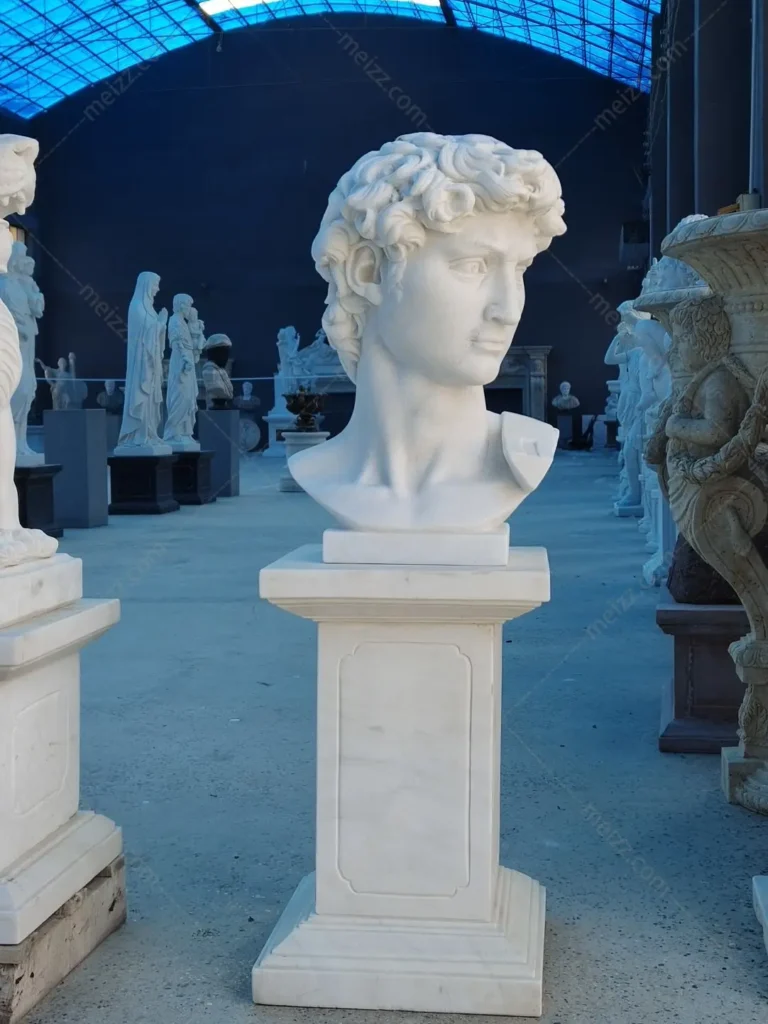 Michelangelo David Head Sculpture