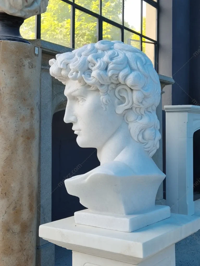 Michelangelo David Head Sculpture