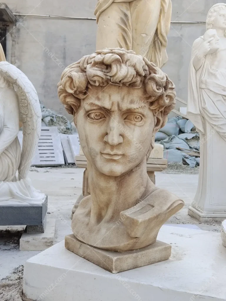 Michelangelo David Head Sculpture