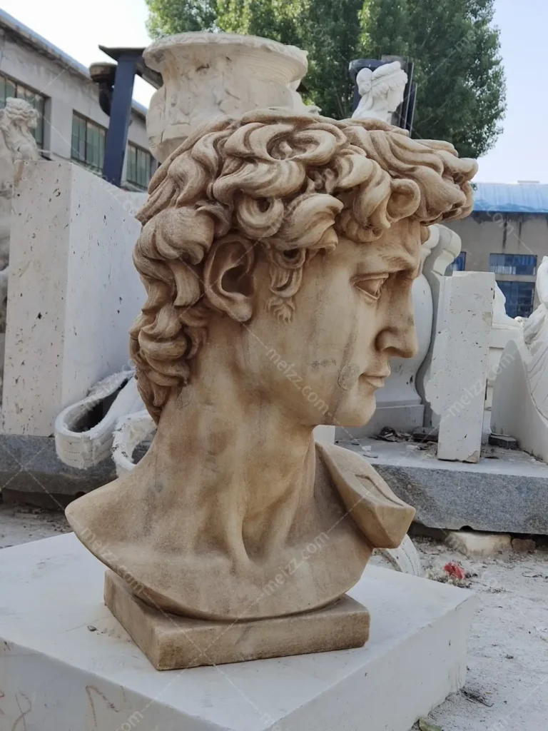 Michelangelo David Head Sculpture