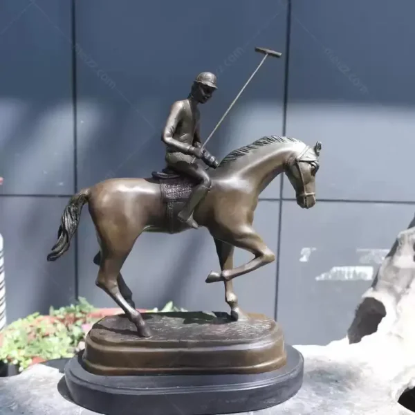 Polo Player Statue