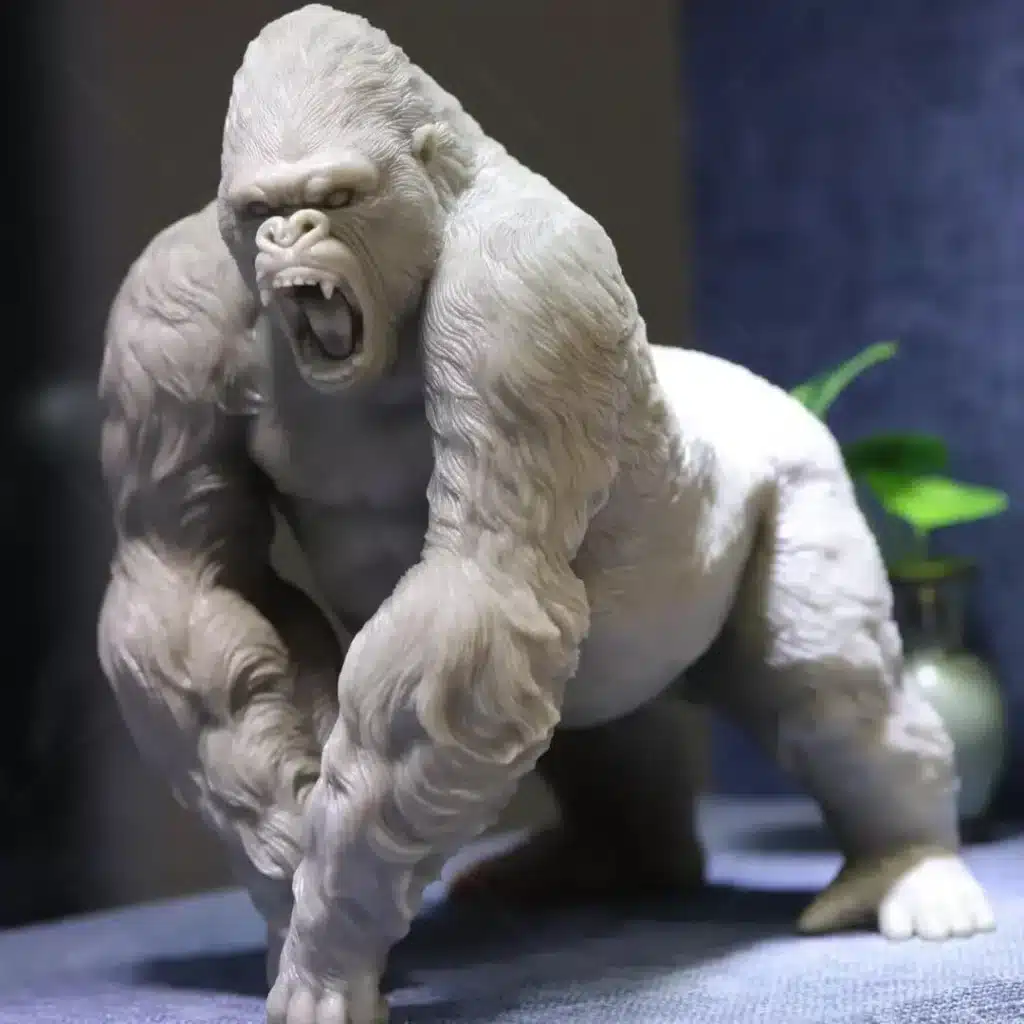 stone gorilla statue