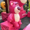 Fiberglass Pink Bear Statue