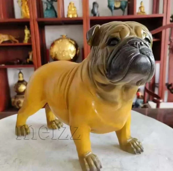 old english bulldog statue